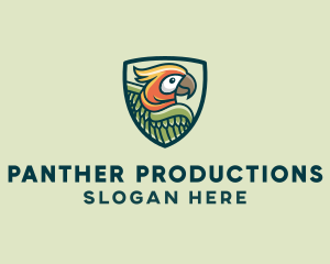 Parrot Bird Shield logo design