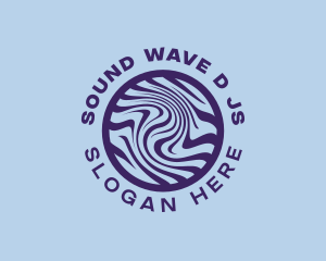 Abstract Psychedelic Waves logo design