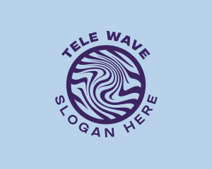 Abstract Psychedelic Waves logo design