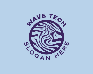 Abstract Psychedelic Waves logo design