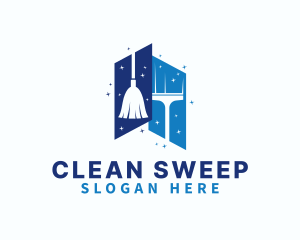 Cleaning Housekeeper Chores logo design