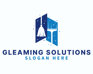 Cleaning Housekeeper Chores logo design