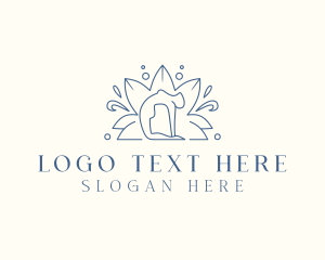 Yoga Lotus Healing Logo