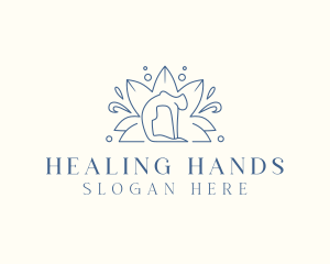 Yoga Lotus Healing logo design