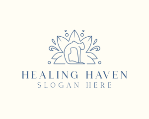 Yoga Lotus Healing logo design