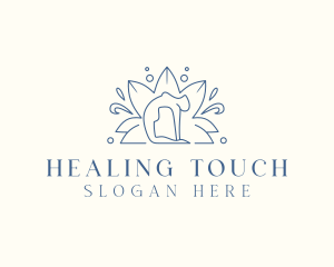 Yoga Lotus Healing logo design