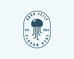 Jellyfish Marine Zoology logo design