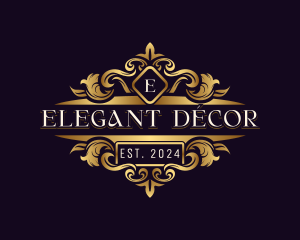 Elegant Ornament Crest logo design