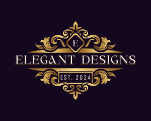 Elegant Ornament Crest logo design