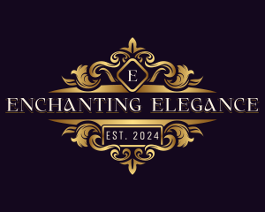 Elegant Ornament Crest logo design