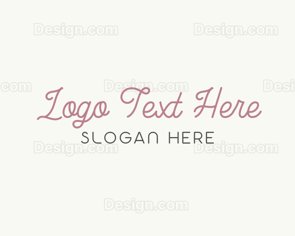 Feminine Cursive Wordmark Logo