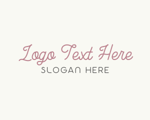 Feminine Cursive Wordmark logo