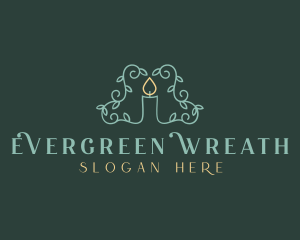 Spa Wellness Candle logo design