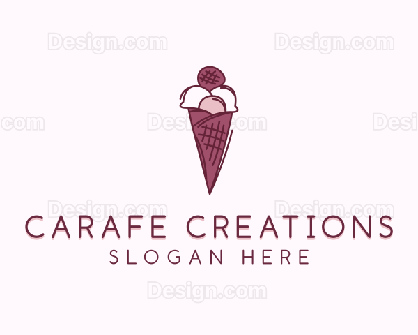 Dessert Ice Cream  Sweets Logo