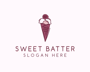 Dessert Ice Cream  Sweets logo design