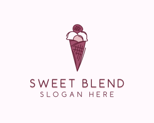 Dessert Ice Cream  Sweets logo design