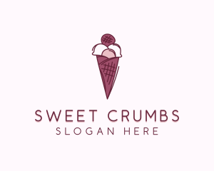 Dessert Ice Cream  Sweets logo design