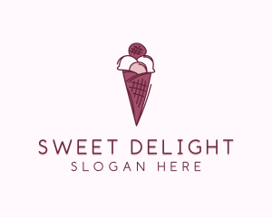 Dessert Ice Cream  Sweets logo design