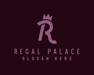 Regal Crown Letter R logo design