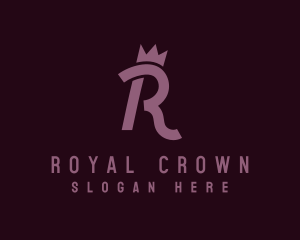 Regal Crown Letter R logo design