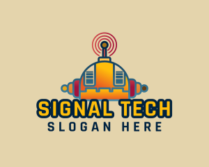 Orange Robot Signal logo