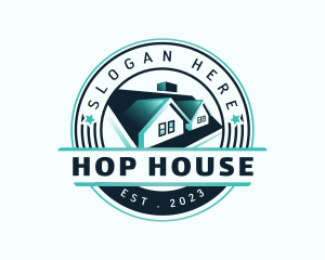 Roof House Realty logo design