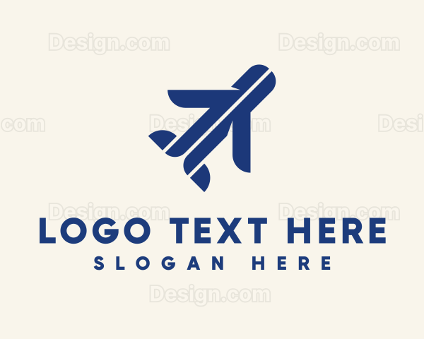 Minimalist Travel Airplane Logo