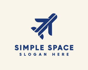 Minimalist Travel Airplane logo design