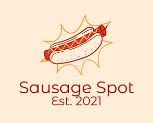 Dynamite Sausage Stall logo design