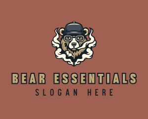 Bear Vape Smoking logo design