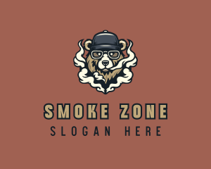 Bear Vape Smoking logo design