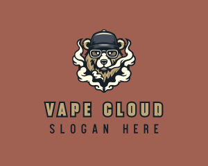 Bear Vape Smoking logo design