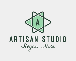 Geometric Star Triangle Studio logo design