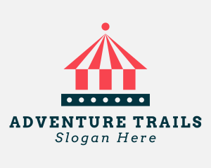 Circus Tent Amusement Park Logo