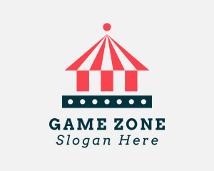 Circus Tent Amusement Park Logo