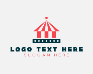 Circus Tent Amusement Park logo