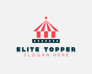 Circus Tent Amusement Park Logo