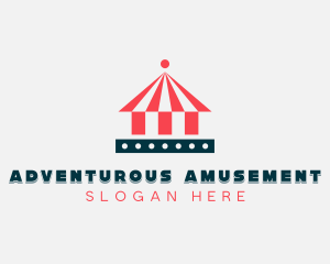 Circus Tent Amusement Park logo design