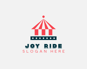 Circus Tent Amusement Park logo design