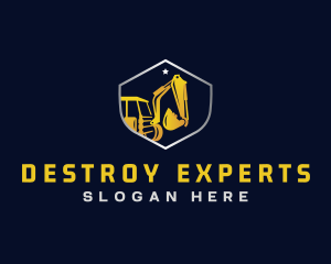 Excavator Construction Demolition logo