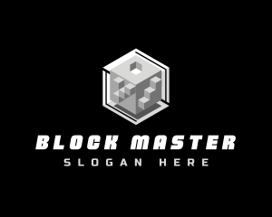 Cube Block Technology logo design