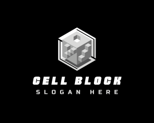 Cube Block Technology logo design