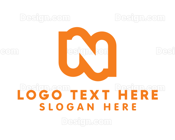 Orange Bold N Logo