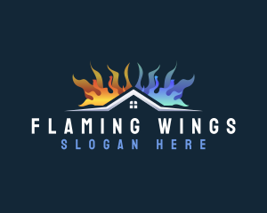 Home Heating Cooling logo design