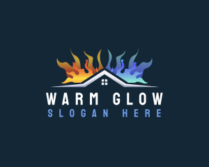 Home Heating Cooling logo design