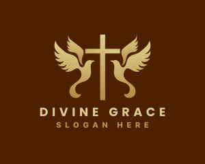 Dove Cross Religion logo