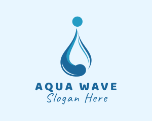 Water Liquid Droplet logo design