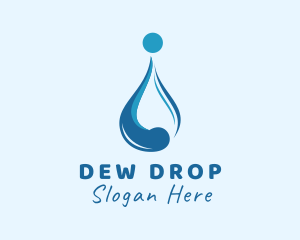 Water Liquid Droplet logo design