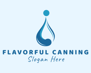 Water Liquid Droplet logo design