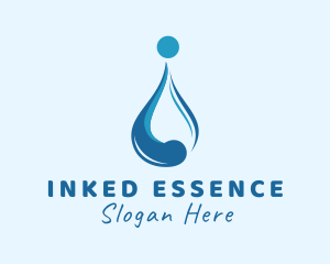 Water Liquid Droplet logo design